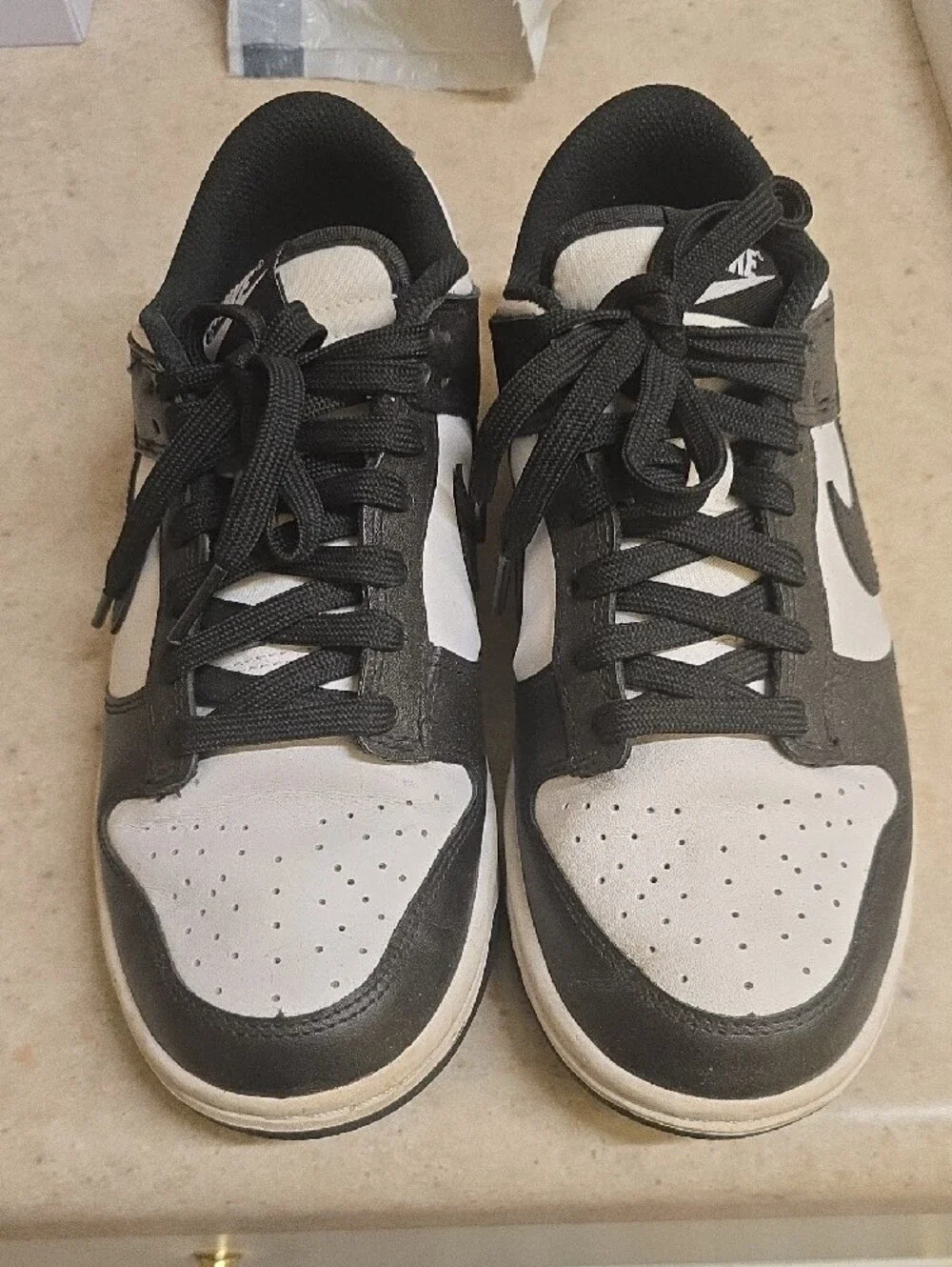 Nike Black and White Panda Dunk Low Size 8 Womens